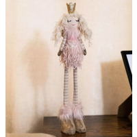 Christmas Princess Doll Decoration - Pink,White,Gold