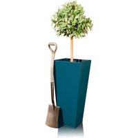 Aluzinc Flared Square Garden Planter - Blue / 32cm3