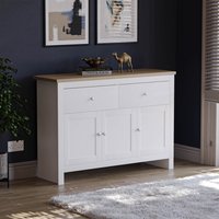 Arlington 2 Drawer 3 Door Sideboard - White