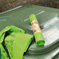 140 Litre Compostable Wheelie Bin Liners - 4 rolls of 5 bags (20 bags total) - Green
