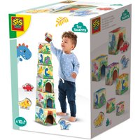 Stacking Blocks Tower with Dino Figures - Multi