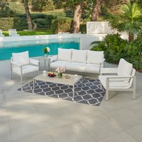 Valetta Aluminium Conversation Set - White