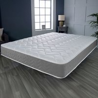 Memory Foam Hybrid Sprung Mattress - Grey / Small Double