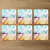 Beach View Cliffs Coaster - Blue