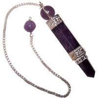 Unique Amethyst Pendulum for Dowsing Healing - Purple