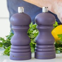 MasterClass Purple Salt or Pepper Mill with Interchangeable Caps, Ceramic, 12cm - Purple