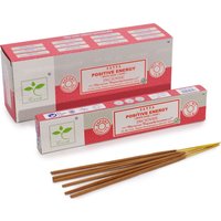 Satya Incense Positive Energy Sage Oudh for Uplifting, Cleansing - Brown