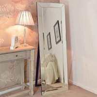 MirrorOutlet Thirlmere Modern Venetian Dress Mirror 170 x 59cm - Yellow