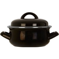 Porter Black Enamel 12cm Casserole Dish - Black