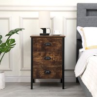 HMD Bedside Table with 3 drawers - Vintage color / 9kg