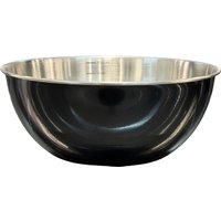 Buckingham Deep Mixing Bowl 23.5 cm, Black - Chrome