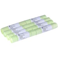Caddy Company 7 Litre Tie Handle Compostable Food Waste Bin Bags - Green / 8