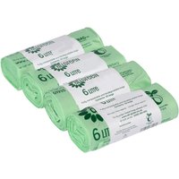 All-Green 6 Litre Compostable Food Waste Bin Liners - Green / 4
