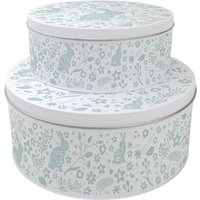 Green Wild Rabbits Cake Tin Set - Multicoloured