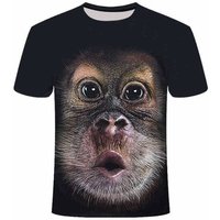 , Funny Orangutan T-Shirt - Black / L , Funny Orangutan T-Shirt - Black / L