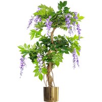 Artificial Purple Wisteria Tree - Purple Gold / 110cm / 50cm