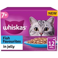 Whiskas, Whiskas 7+ Cat Food Pouches in Jelly - Salmon, Tuna, Whitefish, Cod Whiskas, Whiskas 7+ Cat Food Pouches in Jelly - Salmon, Tuna, Whitefish, Cod