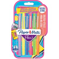 , Pack of 6 Papermate Flair Retro Assorted , Pack of 6 Papermate Flair Retro Assorted