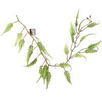 Artificial Hanging Trailing Fern Plant - Green