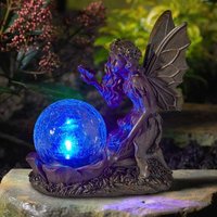 Solar Fairy LED Ornament - Brown/Bronze