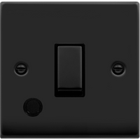 Matt Black 1 Gang 20A Ingot DP Switch With Flex - Matt Black