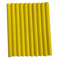 Pack of 10 Matte Yellow Wax Sticks - Yellow