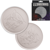 Transformers Set of 4 Embossed Metal Coasters - Multi