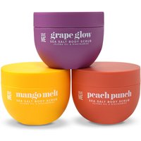 Sea Salt Body Scrub Trio - Grape, Mango & Peach