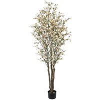 Fire Retardant Artificial Tree - 210cm Cherry Fire Resist / 210cm / 70cm
