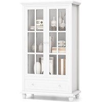 Bookshelf Organiser Storage Cabinet - White