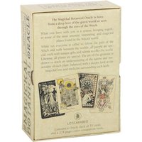 Magickal Botanical Oracle Cards with Guidebook Natural Magic Tool - Cream
