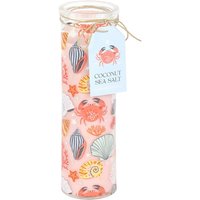 Pastel Shell Print Coconut and Sea Salt Tube Candle - Pink