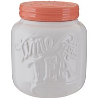 Pretty Things Tea Canister - White