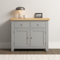 Windsor 2 Door 2 Drawer Sideboard (Fully Assembled) - Pebble Grey