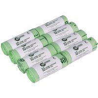 All-Green 10 Litre Compostable Food Waste Bin Liners - Green / 8
