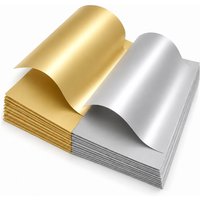 20 Sheets A4 Paper Silver and Gold - Silver and Gold