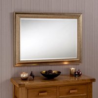 Classic Champagne Framed Wall Mirror - Champagne / 91cm