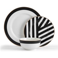 Mikasa Luxe Deco 12-Piece China Dinner Set - White