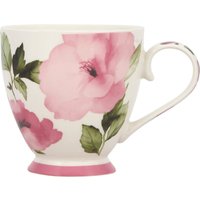 Flower Footed Mug 450ml - Pink
