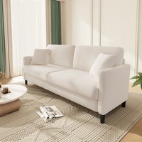 STACCATOAS, 2 Seater Sofa Soft Teddy Velvet - Creamy White STACCATOAS, 2 Seater Sofa Soft Teddy Velvet - Creamy White