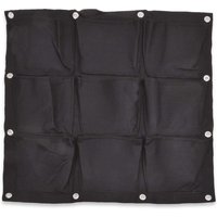 9 Pocket Vertical Garden Wall Planter - Black