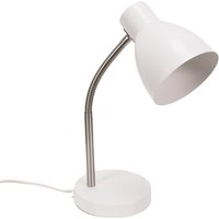 Keela Adjustable Flexi Neck Desk Lamp with LED Bulb - White