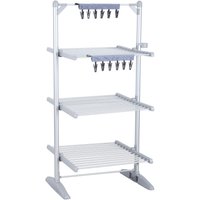 Pack of 2 Indoor Airer 6 Peg Attachment - Silver