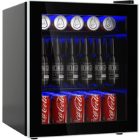 46L Mini Fridge Beverage Cooler Refrigerator - Black