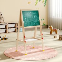 Double-Sided Art Easel for Kids - Natural