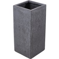 Flower Pot Cement Planter with Drainage Hole - Dark Grey / 28cm