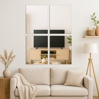 Self Adhesive Glass Wall Mirror - 30 x 40cm - Silver / 4