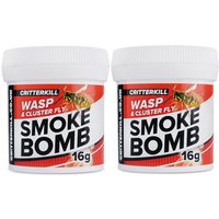 Critterkill 16g Cluster Fly and Wasp Killer Smoke Bomb Fogger - White / 2