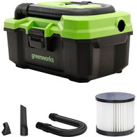 Greenworks Cordless Wet and Dry Vacuum Cleaner Tool Only - Green