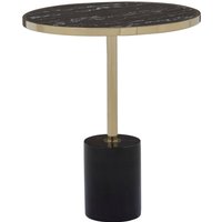 Oria Warm Metallic End Table - Black